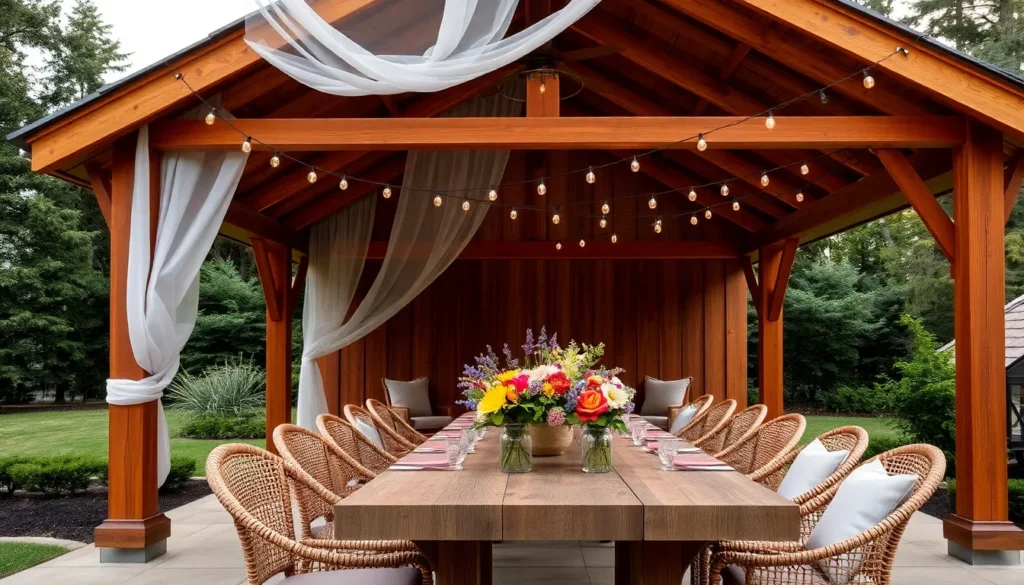 How to Style Your Outdoor Pavilion for Events