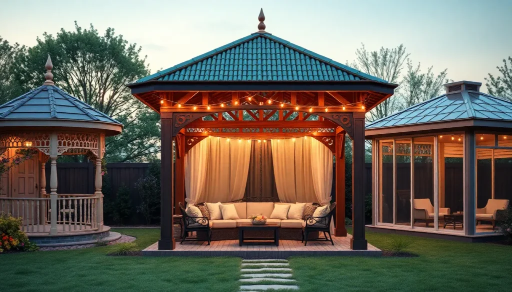 12 Backyard Gazebo Designs to Add Charm