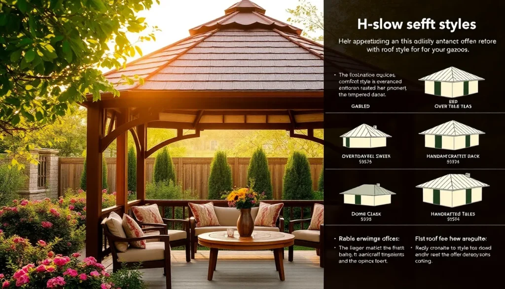 How to Choose the Right Roof Style for Your Gazebo