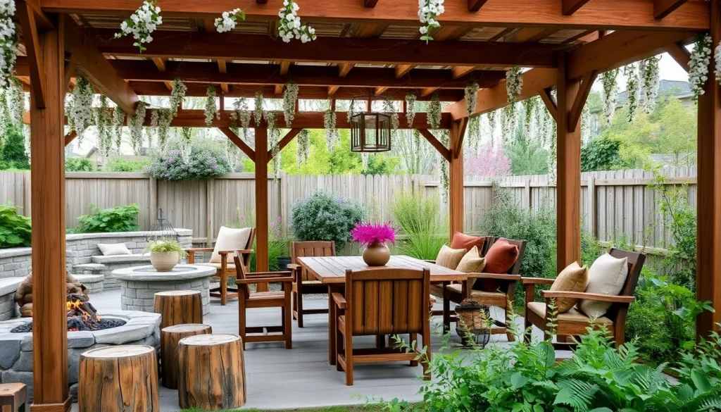 Unique Outdoor Shelters for Rustic Garden Styles