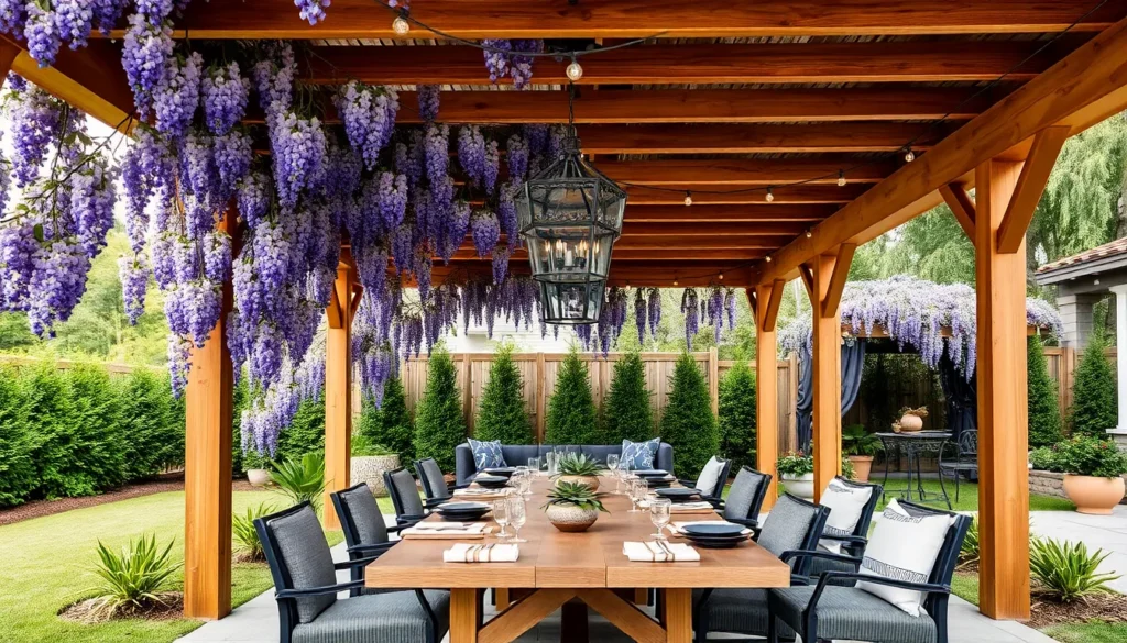 Pergola Ideas for Outdoor Dining Spaces