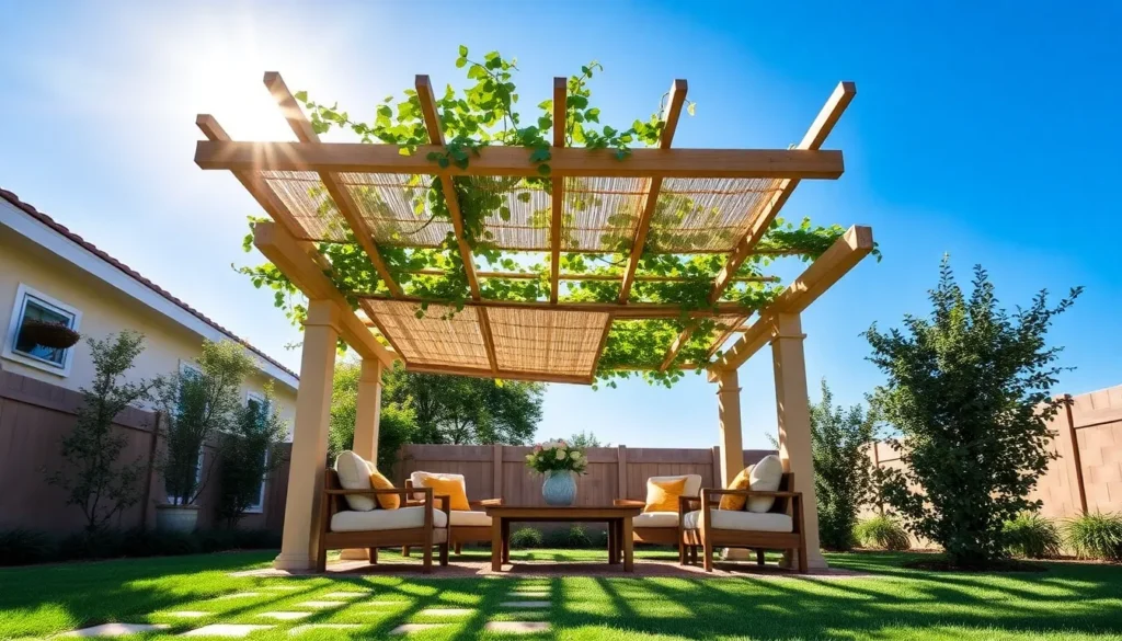 DIY Pergola with Shade Ideas