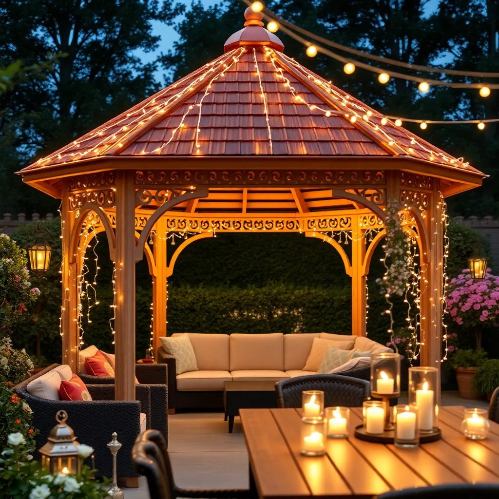 Illuminated Gazebos for Evening Events