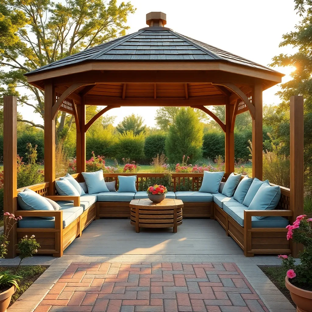 Gazebos with Built-In Seating