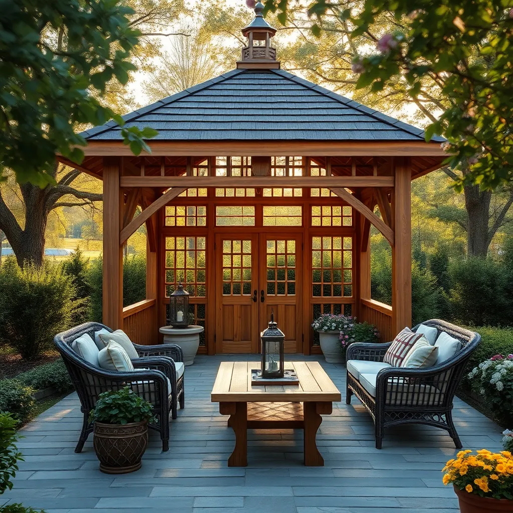 Classic Wooden Gazebo Elegance