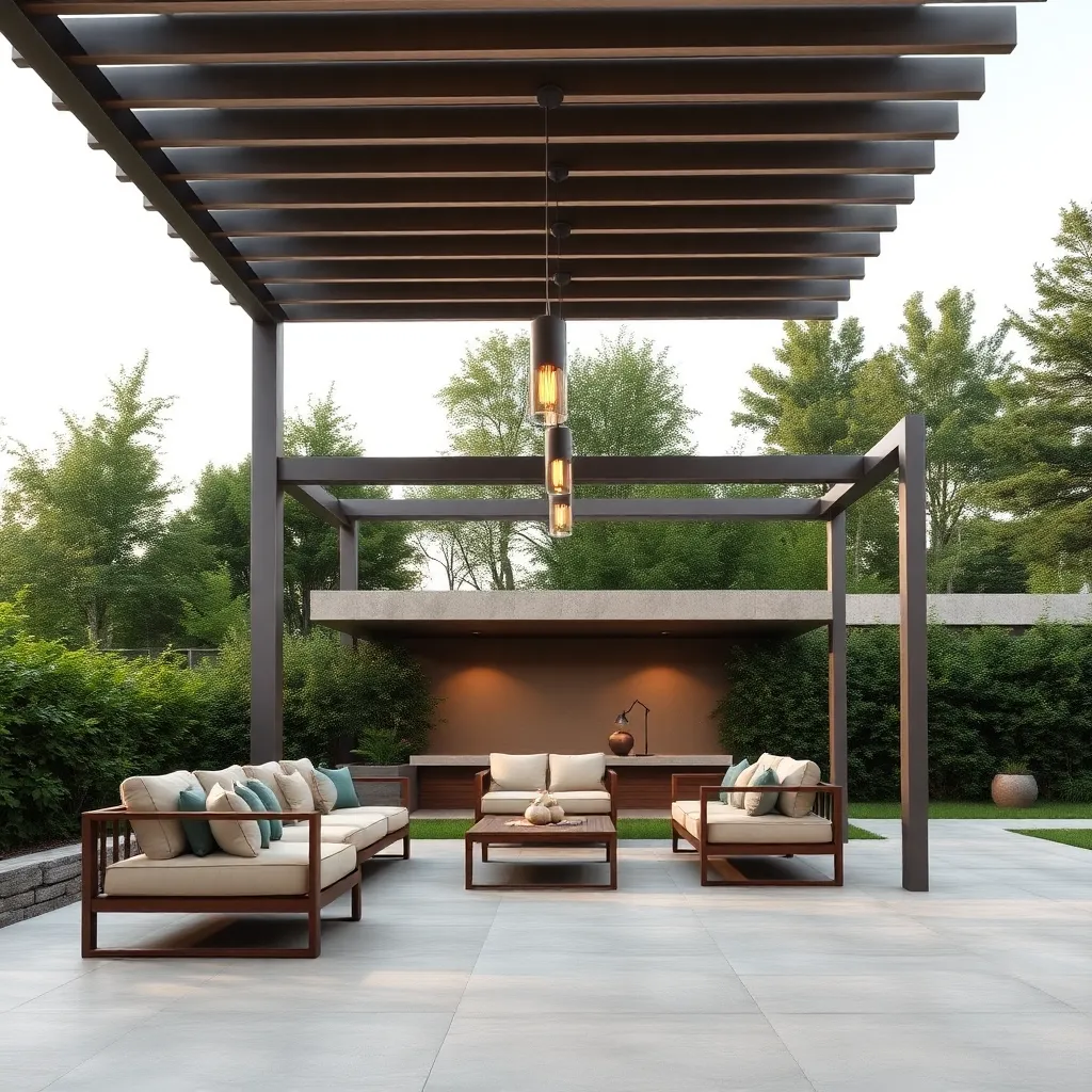 Modern Minimalist Pergola (Aluminum Frame)