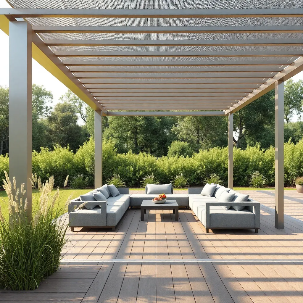 Modern Minimalist Pergola (Aluminum Structure)