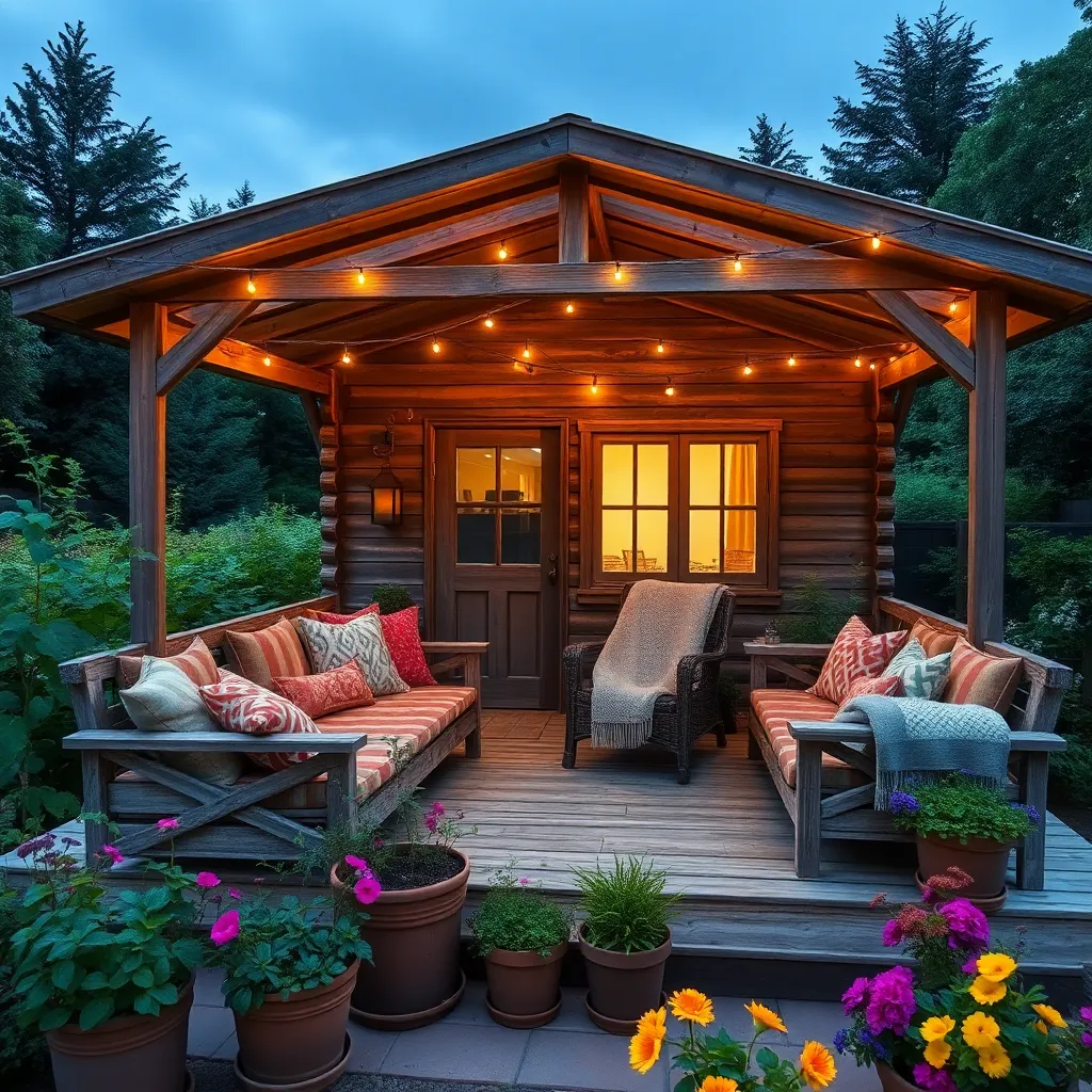 Cozy Cabins: Rustic Garden Getaways