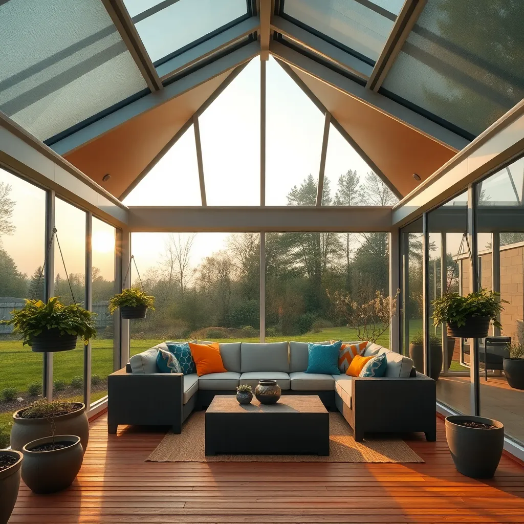 Contemporary Glass-Enclosed Design (All-Weather Panels)