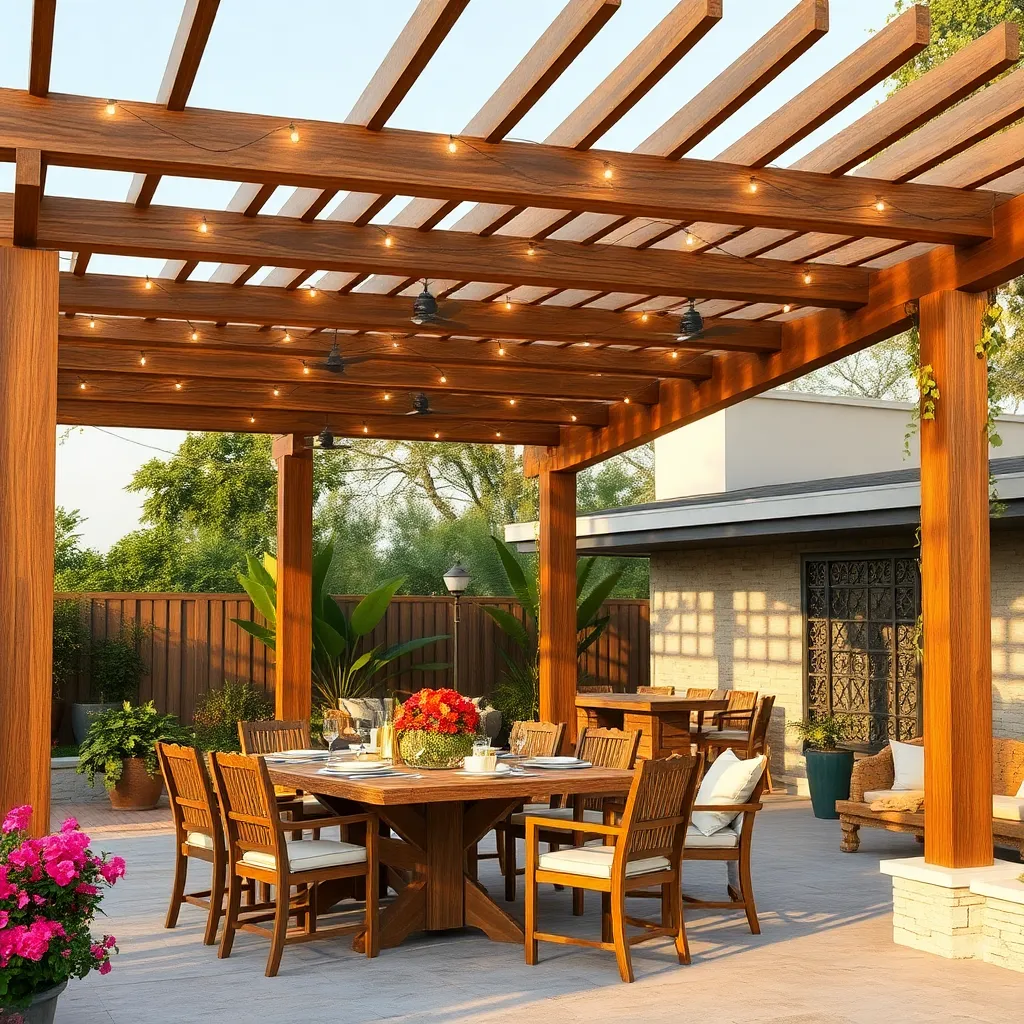Add Built-In Pergola Lighting