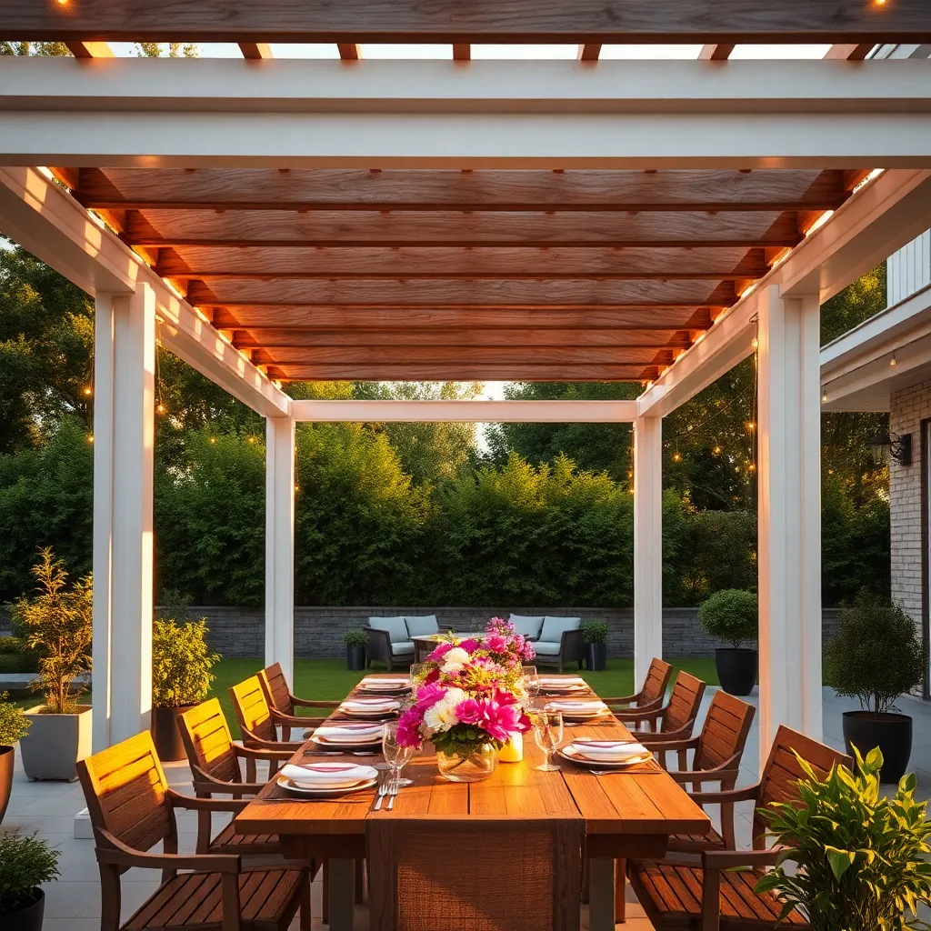 Incorporate Retractable Pergola Canopies