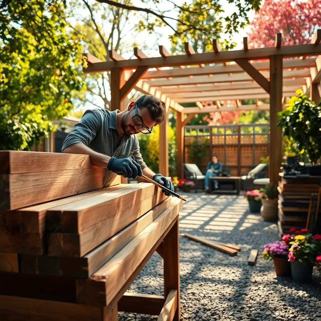 Prepare and Cut Wooden Beams