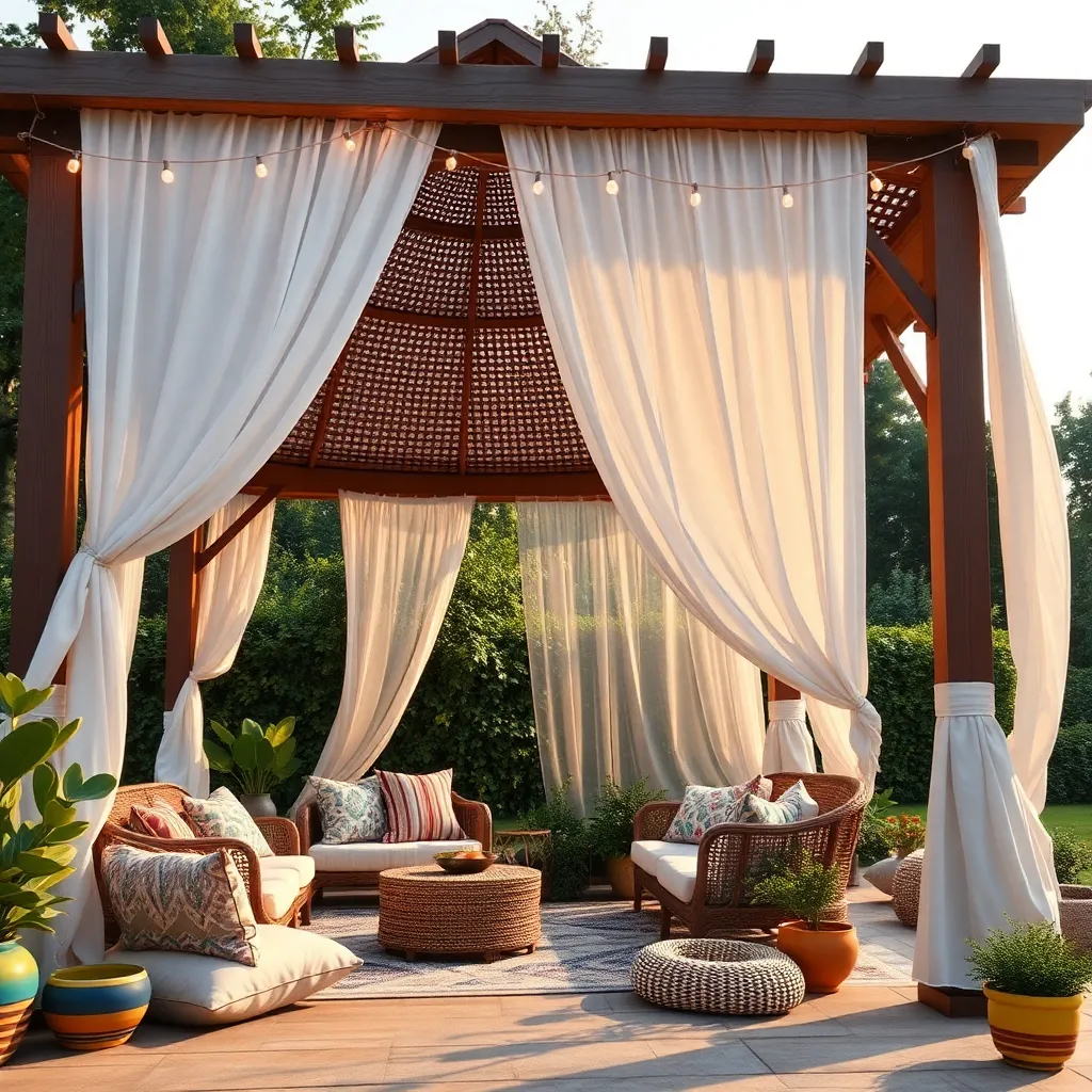 Chic Bohemian-Style Gazebo Ideas