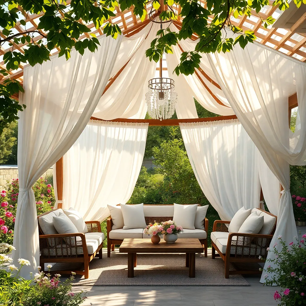 Elegant Draped Canopy Gazebos