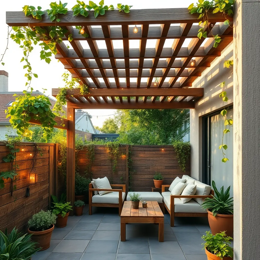 Material Options for Small Pergolas