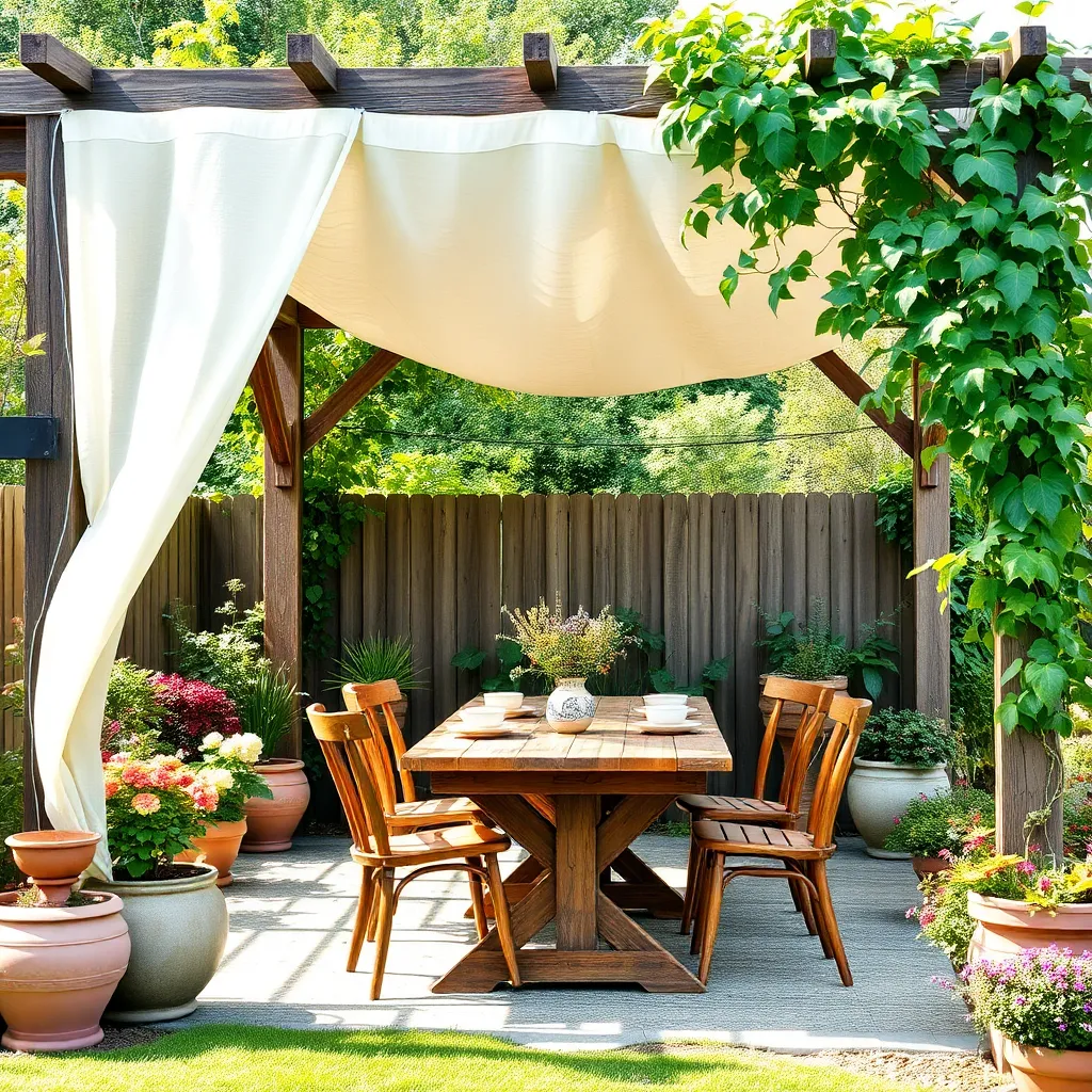 Add DIY Fabric Canopy Covers