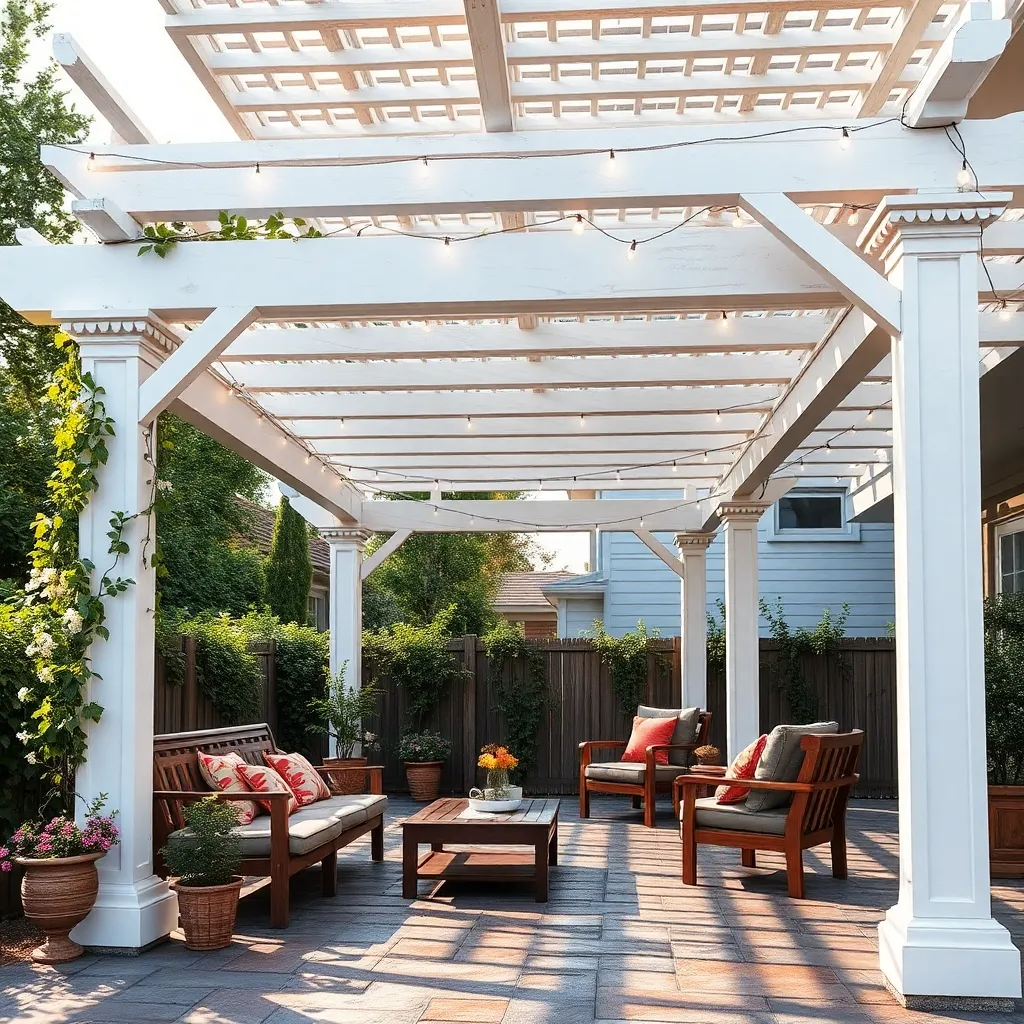 Traditional Garden Pergola (Vinyl Construction)