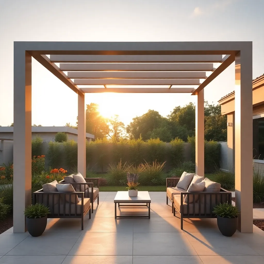 Minimalist Pergola (Aluminum Structure)