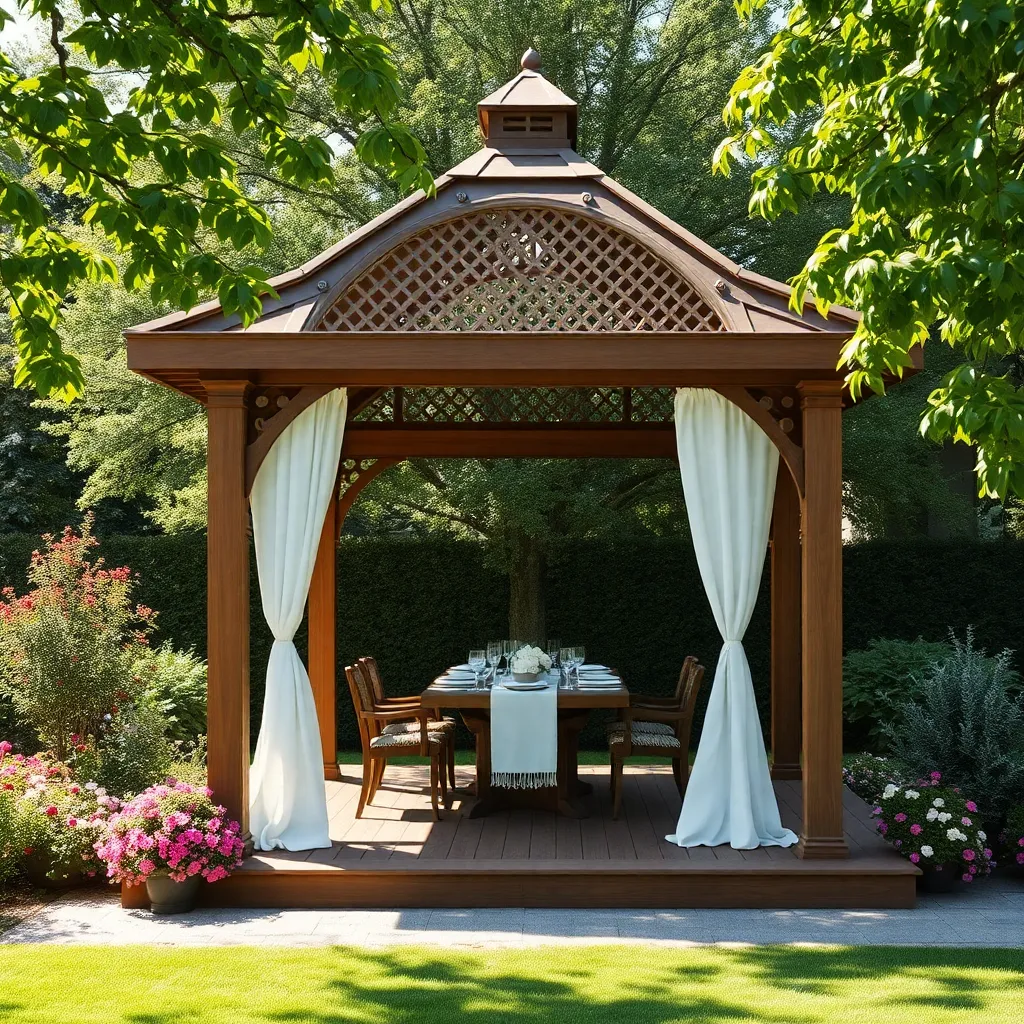Classic Wooden Gazebo Elegance