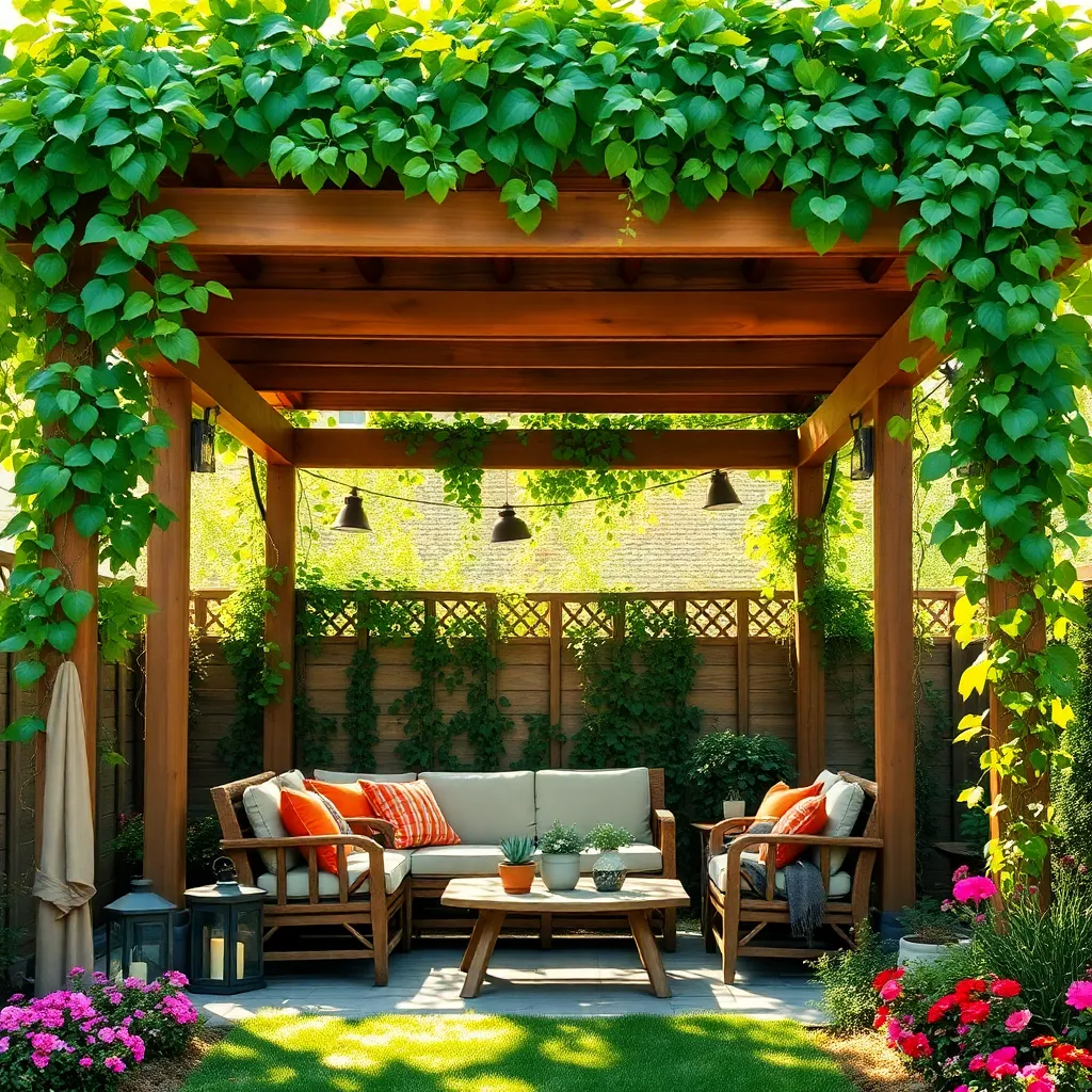Incorporate Climbing Plants for Shade