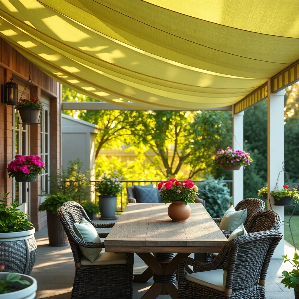 Charming Awnings for Patio Shade