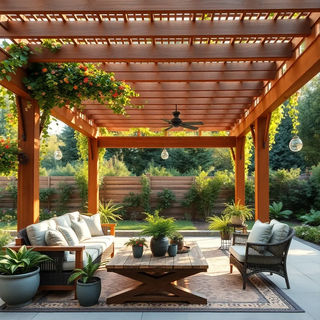 Integrating Greenery into Pergola Designs