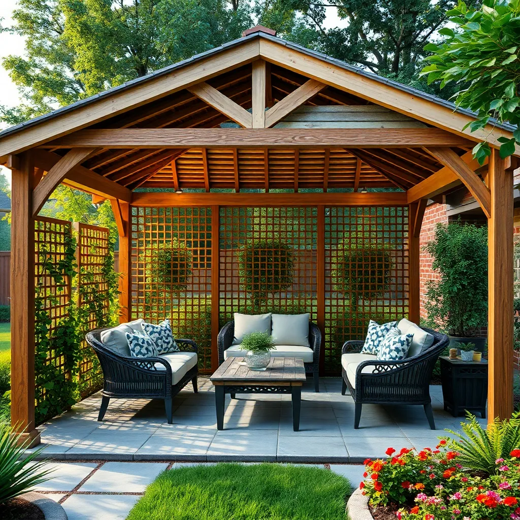 Add Decorative Privacy Screens