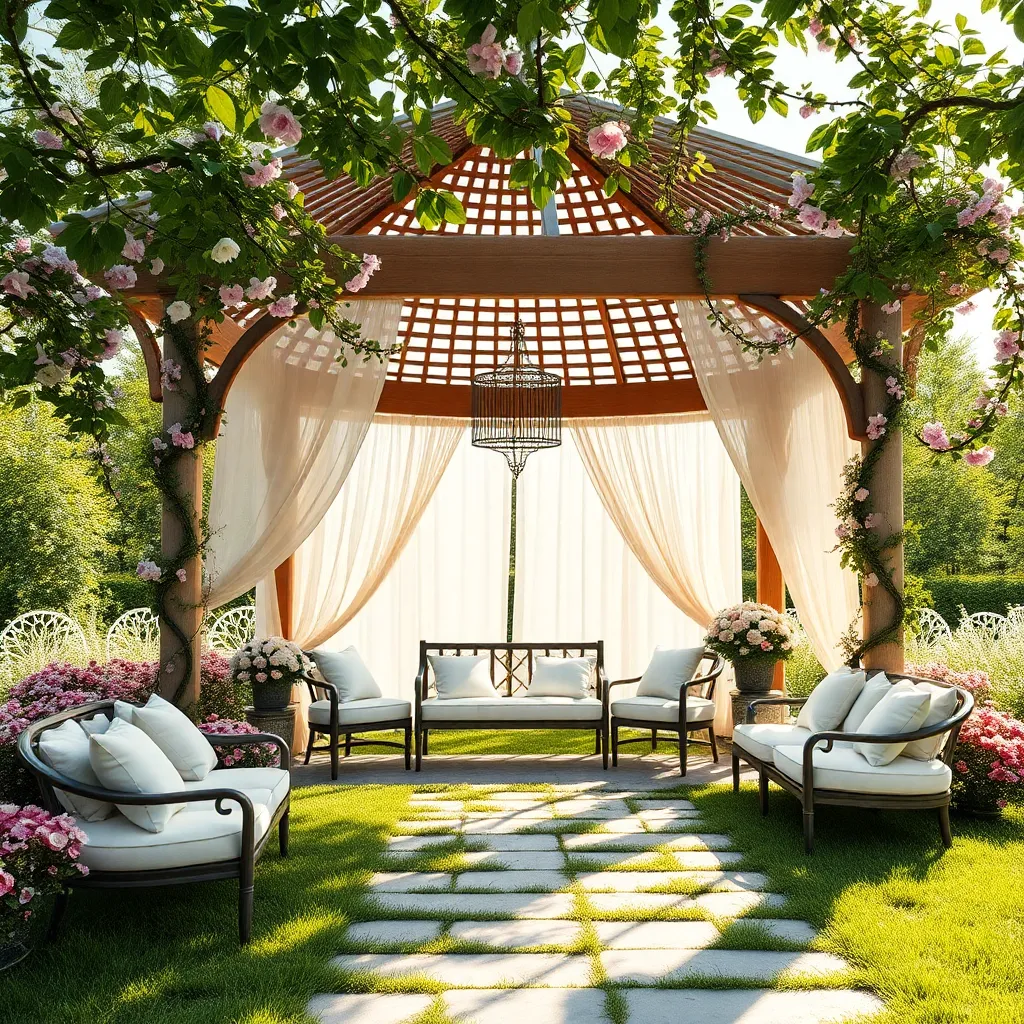 Adorn Gazebo with Fresh Florals