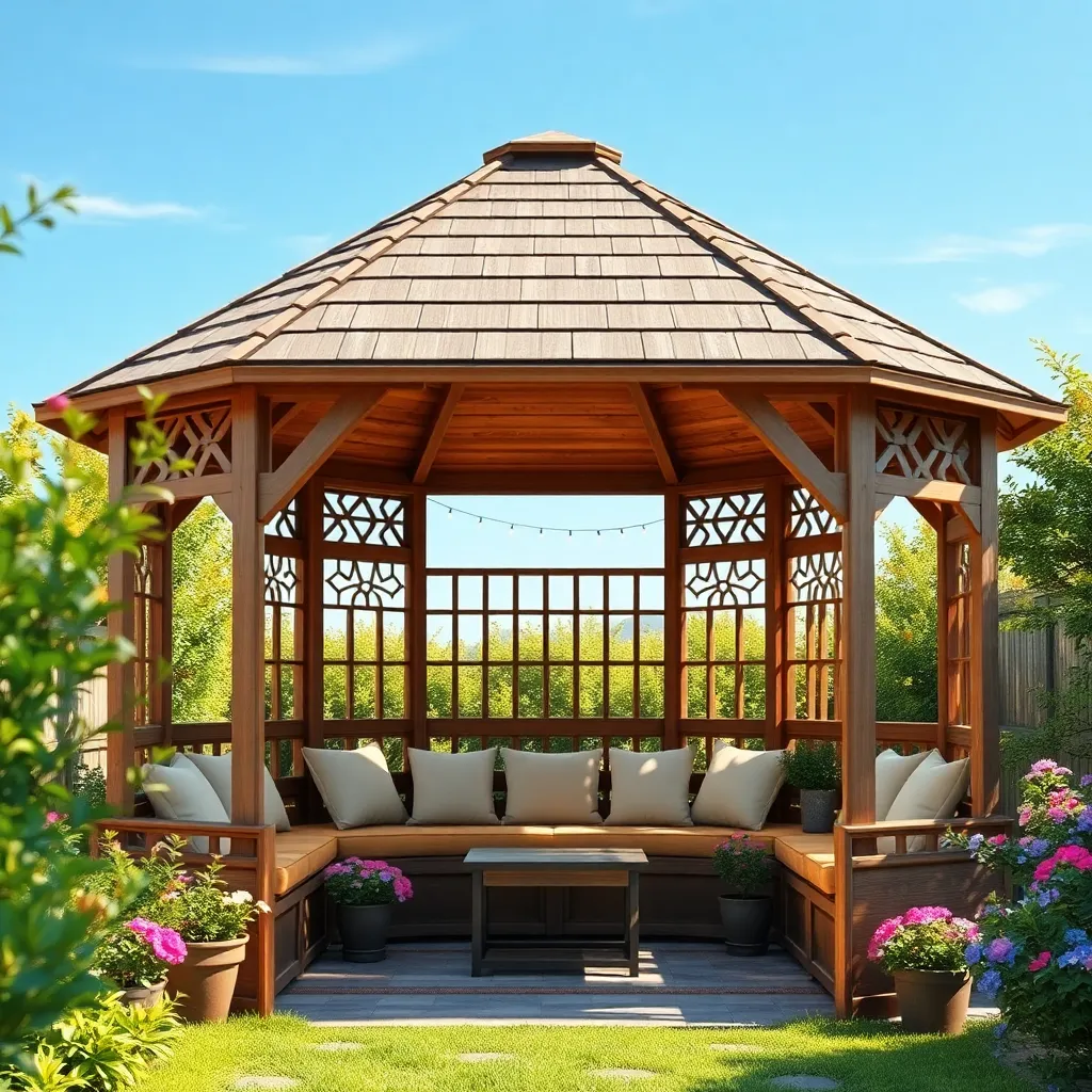 Gazebos with Built-In Seating